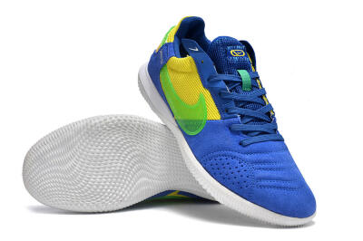 Nike Street Gato IC Low-Tops Football Shoes - Blue/Yellow/White