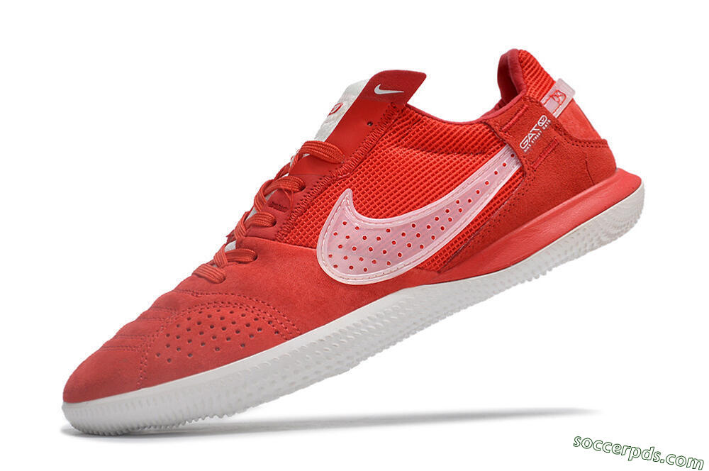 Nike Street Gato IC Low-Tops Football Shoes - Red/White 5