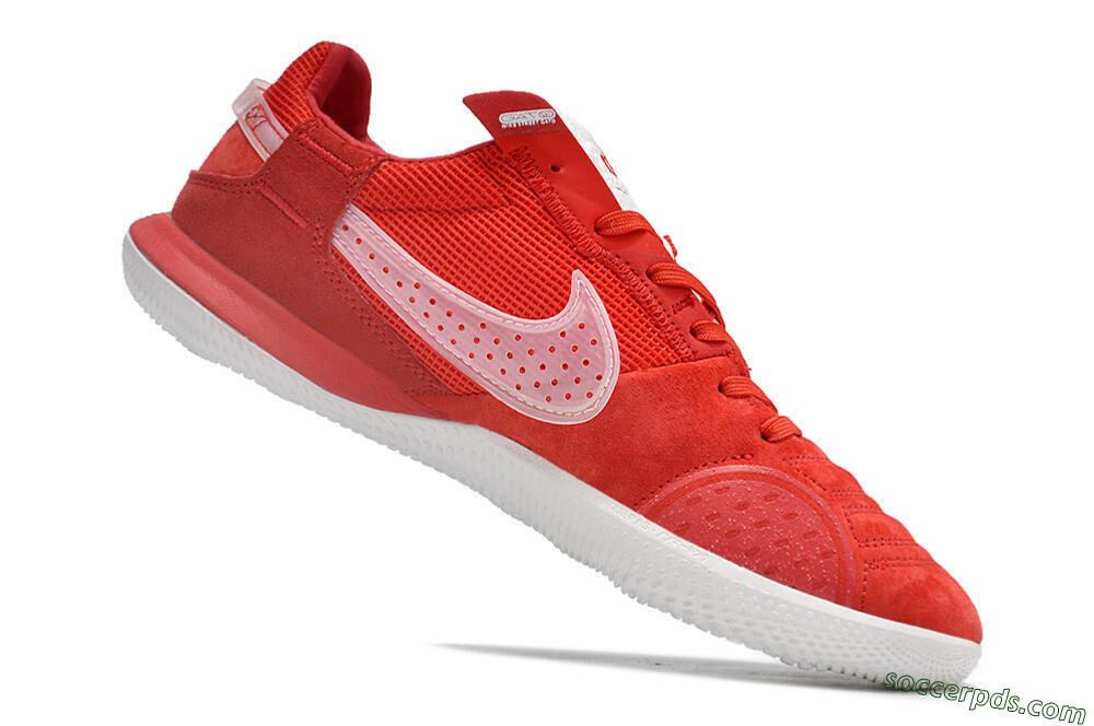 Nike Street Gato IC Low-Tops Football Shoes - Red/White 4