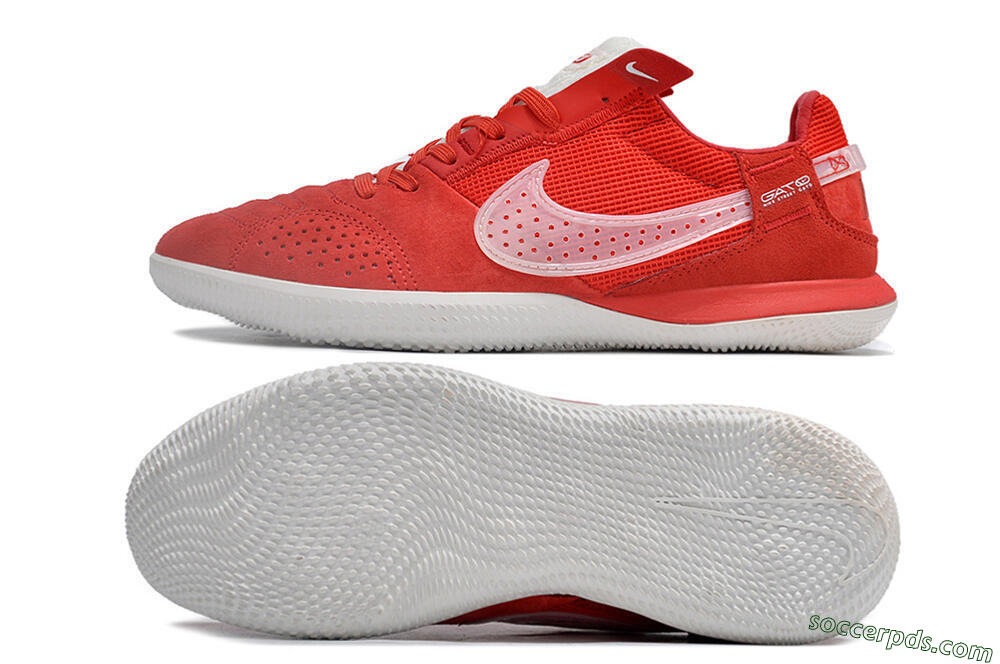Nike Street Gato IC Low-Tops Football Shoes - Red/White 0