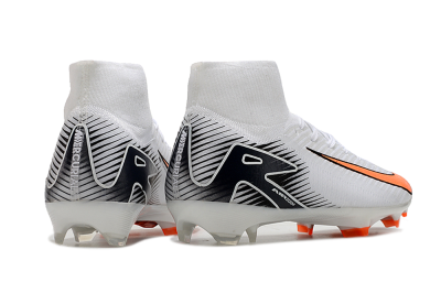 Nike Air Zoom Mercurial Superfly 10 Elite FG High-Tops Football Boots - White/Orange/Black