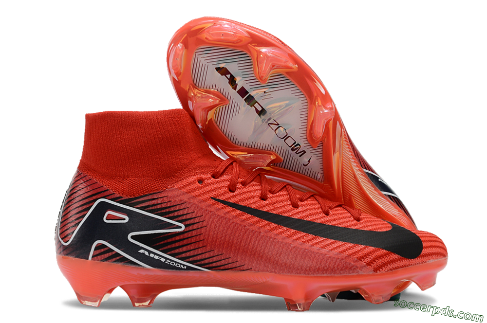 Nike Air Zoom Mercurial Superfly 10 Elite FG High-Tops Football Boots - Red/Black/White 1
