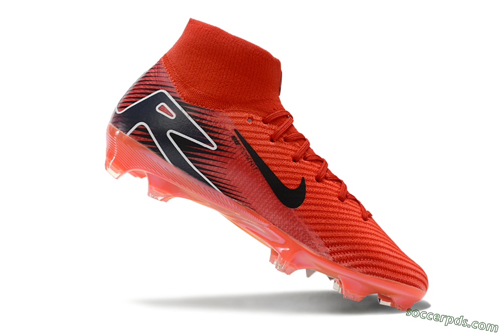 Nike Air Zoom Mercurial Superfly 10 Elite FG High-Tops Football Boots - Red/Black/White 4