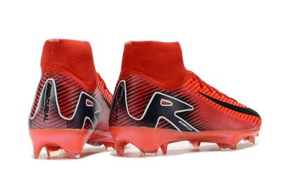 Nike Air Zoom Mercurial Superfly 10 Elite FG High-Tops Football Boots - Red/Black/White