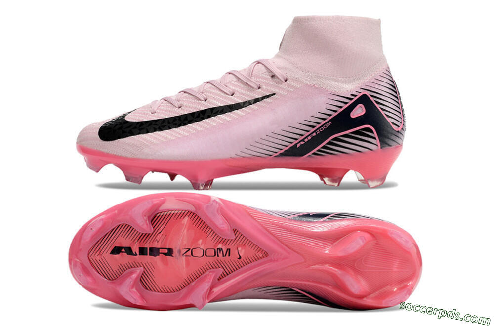 Nike Air Zoom Mercurial Superfly 10 Elite FG High-Tops Football Boots - Pink/Black 0