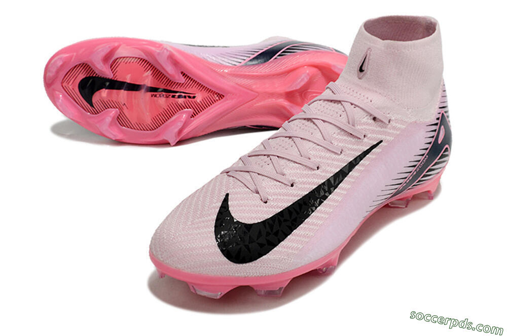 Nike Air Zoom Mercurial Superfly 10 Elite FG High-Tops Football Boots - Pink/Black 3