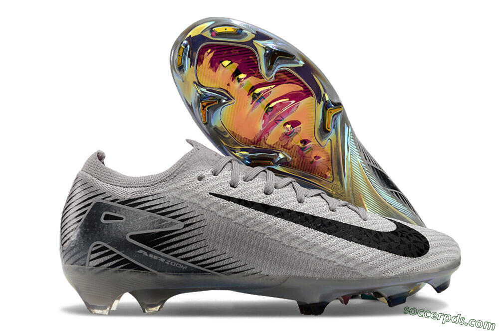 Nike Air Zoom Mercurial Vapor 16 Elite FG Low-Tops Football Boots - Grey/Black/Gold 1