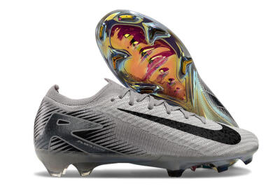 Nike Air Zoom Mercurial Vapor 16 Elite FG Low-Tops Football Boots - Grey/Black/Gold