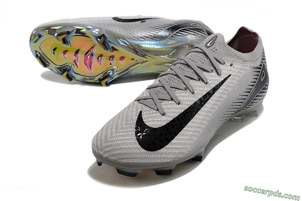 Nike Air Zoom Mercurial Vapor 16 Elite FG Low-Tops Football Boots - Grey/Black/Gold 3