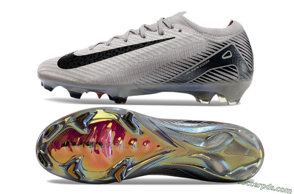 Nike Air Zoom Mercurial Vapor 16 Elite FG Low-Tops Football Boots - Grey/Black/Gold 0