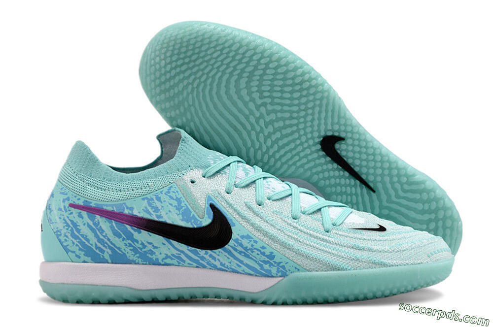 Nike Phantom GX 2 Elite IC Low-Tops Football Shoes - Jade/Black/Purple 1