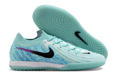 Nike Phantom GX 2 Elite IC Low-Tops Football Shoes - Jade/Black/Purple