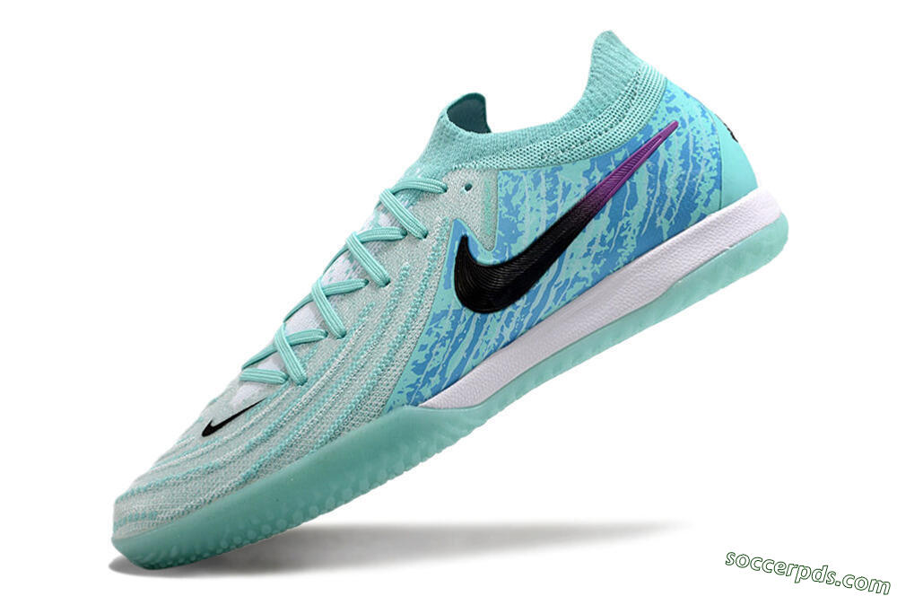 Nike Phantom GX 2 Elite IC Low-Tops Football Shoes - Jade/Black/Purple 5