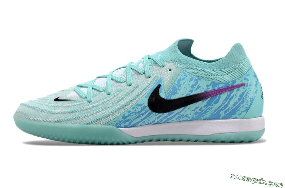 Nike Phantom GX 2 Elite IC Low-Tops Football Shoes - Jade/Black/Purple 2