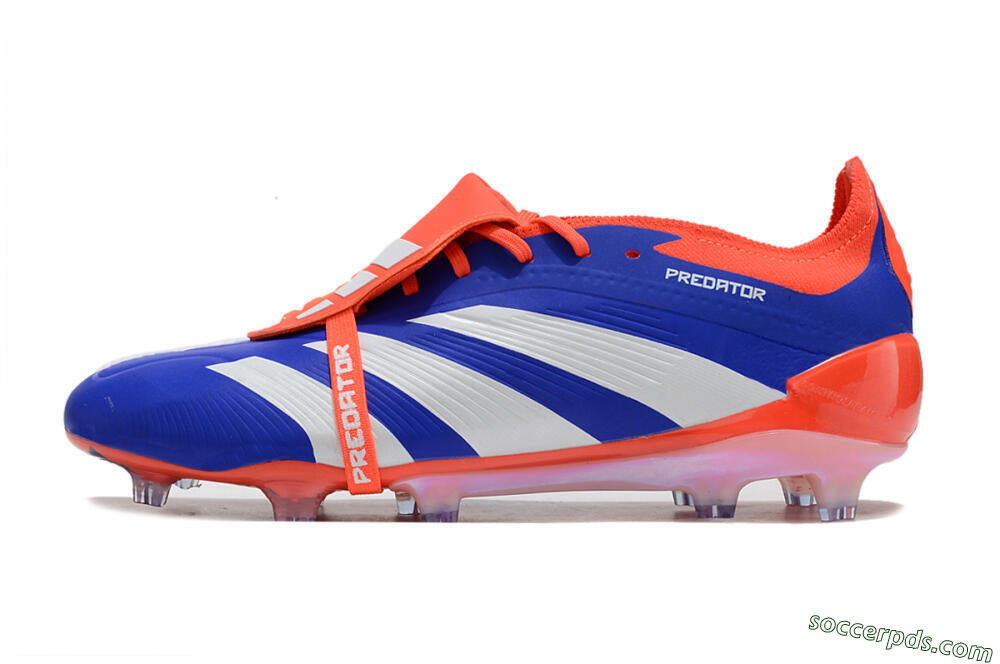 Adidas Predator Elite Foldover Tongue FG Low-Tops Football Boots - Blue/White/Red 2