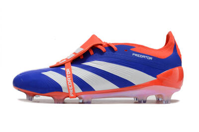 Adidas Predator Elite Foldover Tongue FG Low-Tops Football Boots - Blue/White/Red