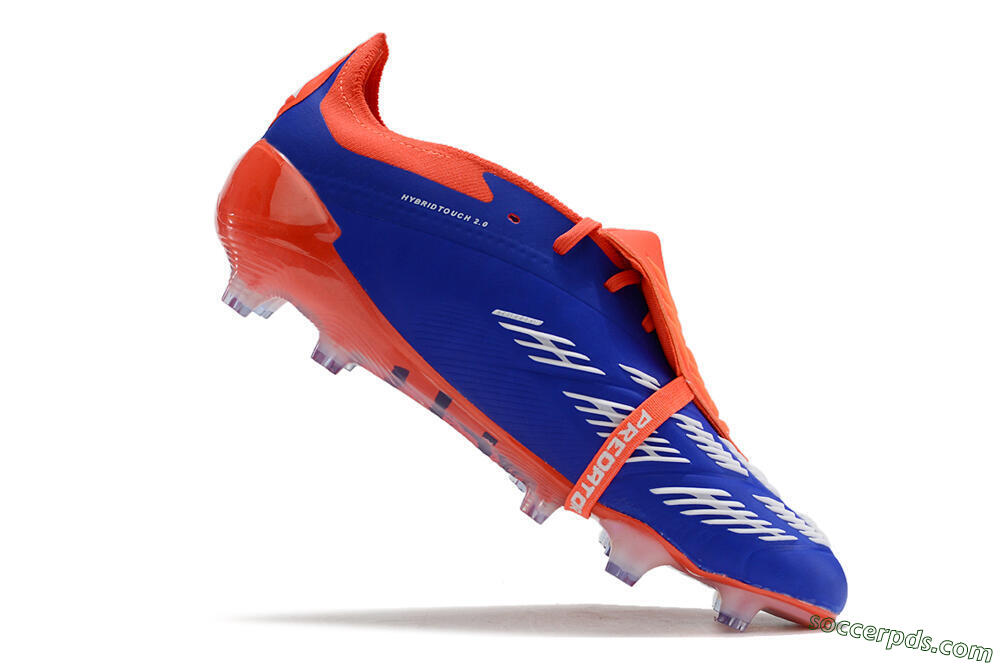 Adidas Predator Elite Foldover Tongue FG Low-Tops Football Boots - Blue/White/Red 4