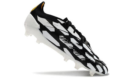 Adidas Predator 24 Elite FG Low-Tops Football Boots - White/Black/Gold