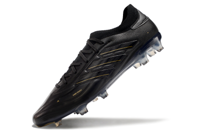 Adidas Copa Pure 2+ FG Low-Tops Football Boots - Black/Gold/Blue