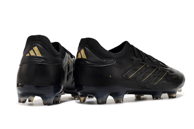 Adidas Copa Pure 2+ FG Low-Tops Football Boots - Black/Gold/Blue