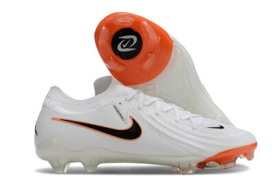 Nike Phantom Luna Elite NU FG Low-Tops Football Boots - White/Black/Orange