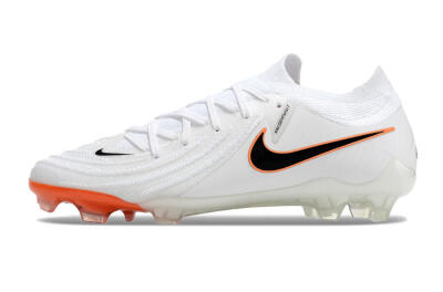 Nike Phantom Luna Elite NU FG Low-Tops Football Boots - White/Black/Orange