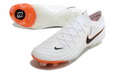 Nike Phantom Luna Elite NU FG Low-Tops Football Boots - White/Black/Orange