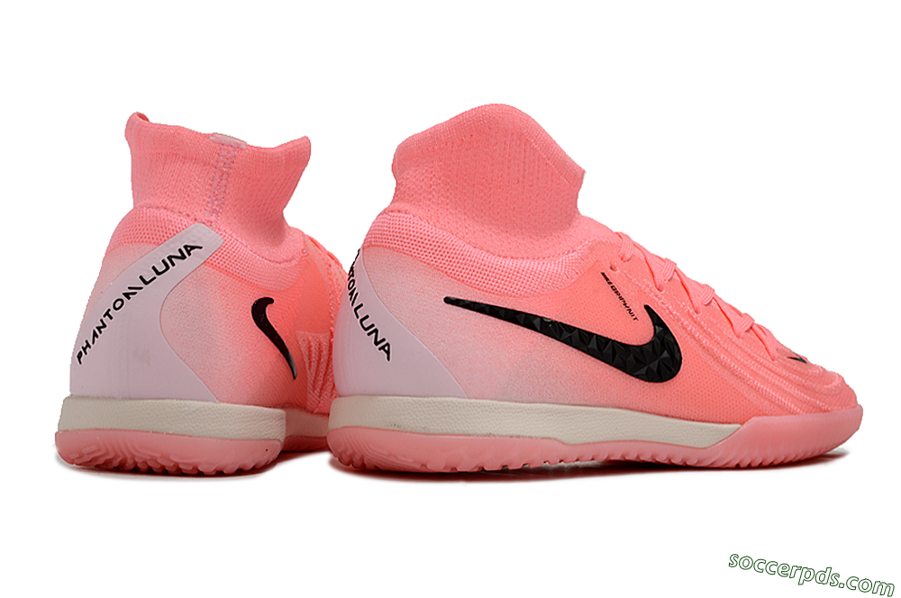 Nike Phantom Luna Elite NU IC High-Tops Football Shoes - Pink/Black 6
