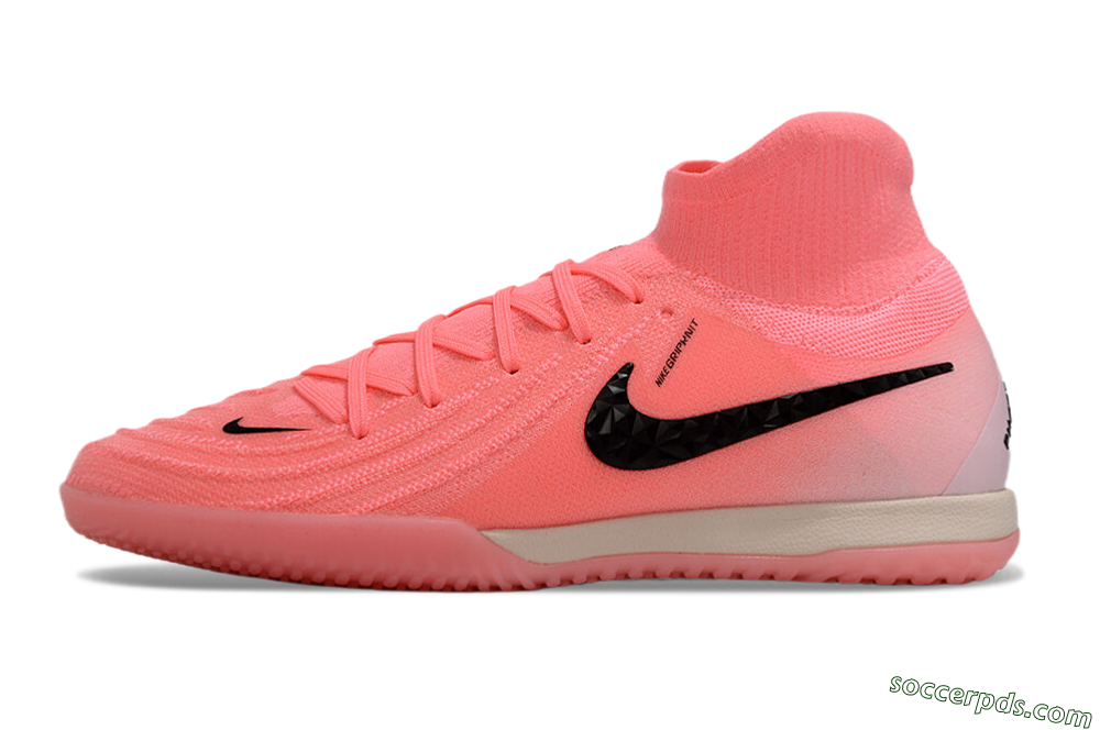 Nike Phantom Luna Elite NU IC High-Tops Football Shoes - Pink/Black 2