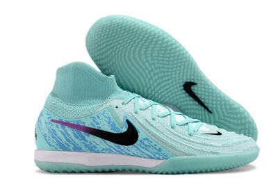 Nike Phantom Luna Elite NU IC High-Tops Football Shoes - Jade/Black/Purple