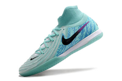 Nike Phantom Luna Elite NU IC High-Tops Football Shoes - Jade/Black/Purple