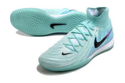 Nike Phantom Luna Elite NU IC High-Tops Football Shoes - Jade/Black/Purple