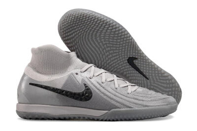 Nike Phantom Luna Elite NU IC High-Tops Football Shoes - Grey/Black/White