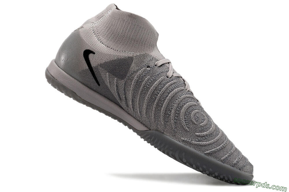 Nike Phantom Luna Elite NU IC High-Tops Football Shoes - Grey/Black/White 4