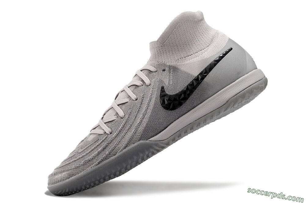 Nike Phantom Luna Elite NU IC High-Tops Football Shoes - Grey/Black/White 5