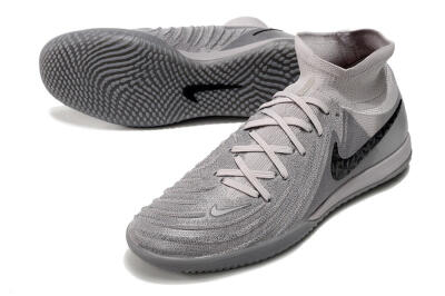 Nike Phantom Luna Elite NU IC High-Tops Football Shoes - Grey/Black/White