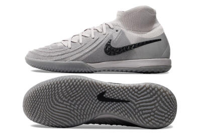 Nike Phantom Luna Elite NU IC High-Tops Football Shoes - Grey/Black/White