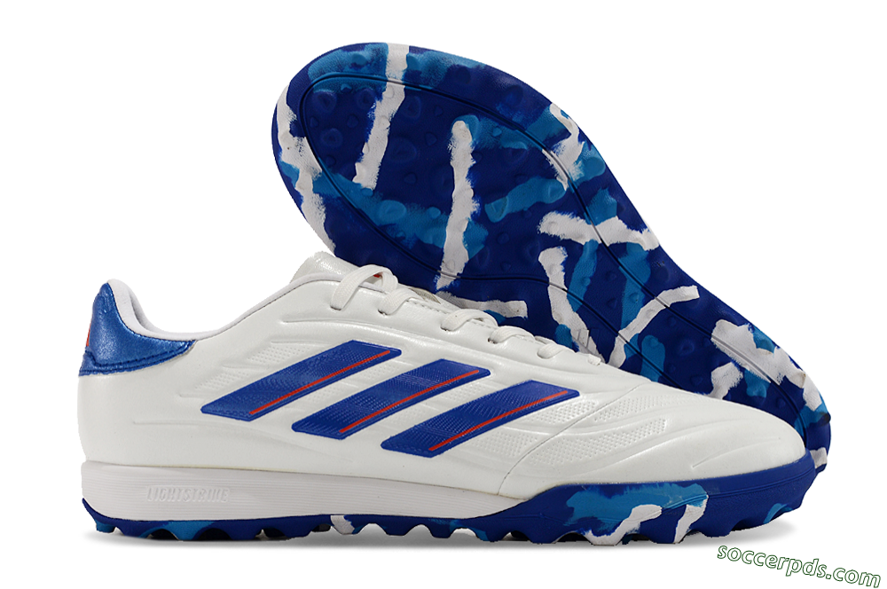 Adidas Copa Pure.3 TF Low-Tops Football Shoes - White/Blue/Red 1