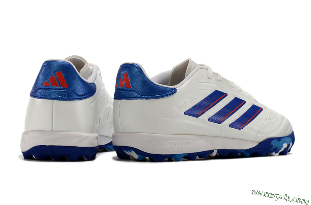 Adidas Copa Pure.3 TF Low-Tops Football Shoes - White/Blue/Red 6