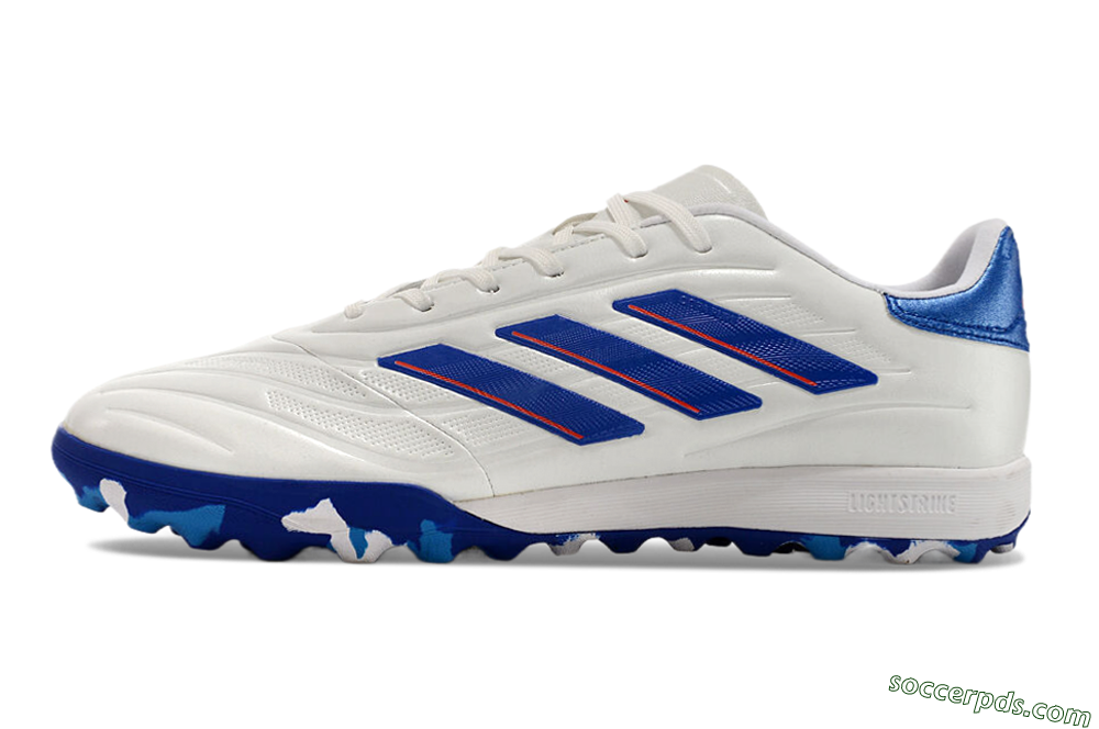 Adidas Copa Pure.3 TF Low-Tops Football Shoes - White/Blue/Red 2