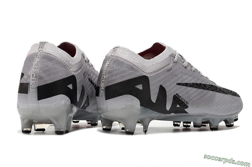 Nike Air Zoom Mercurial Vapor 15 Elite AG Low-Tops Football Boots - Grey/Black/Pink 6