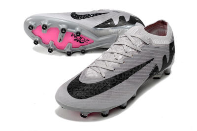 Nike Air Zoom Mercurial Vapor 15 Elite AG Low-Tops Football Boots - Grey/Black/Pink