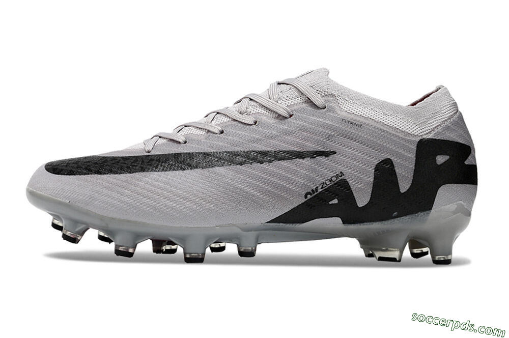 Nike Air Zoom Mercurial Vapor 15 Elite AG Low-Tops Football Boots - Grey/Black/Pink 2