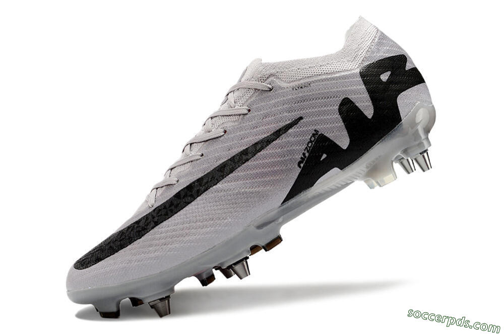 Nike Air Zoom Mercurial Vapor 15 Elite SG Low-Tops Football Boots - Grey/Black/Pink 5
