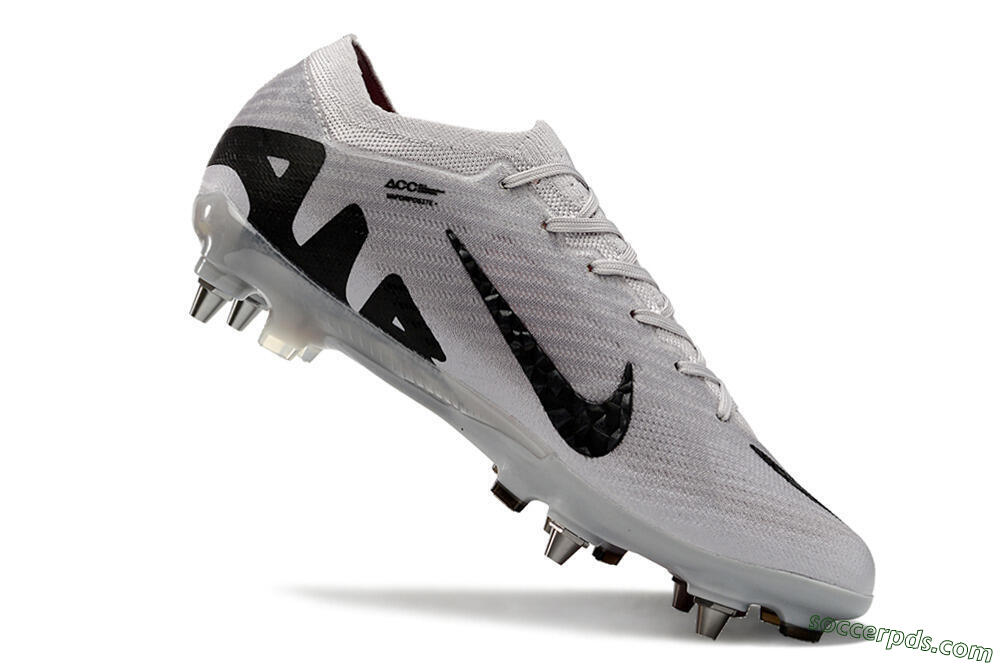 Nike Air Zoom Mercurial Vapor 15 Elite SG Low-Tops Football Boots - Grey/Black/Pink 4