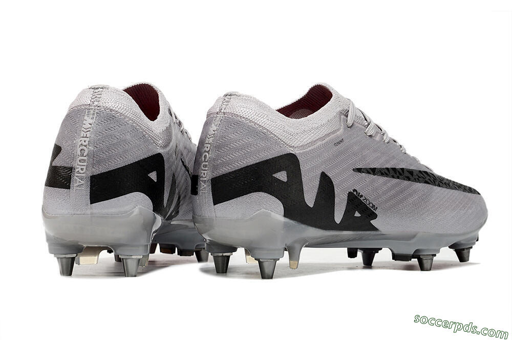 Nike Air Zoom Mercurial Vapor 15 Elite SG Low-Tops Football Boots - Grey/Black/Pink 6