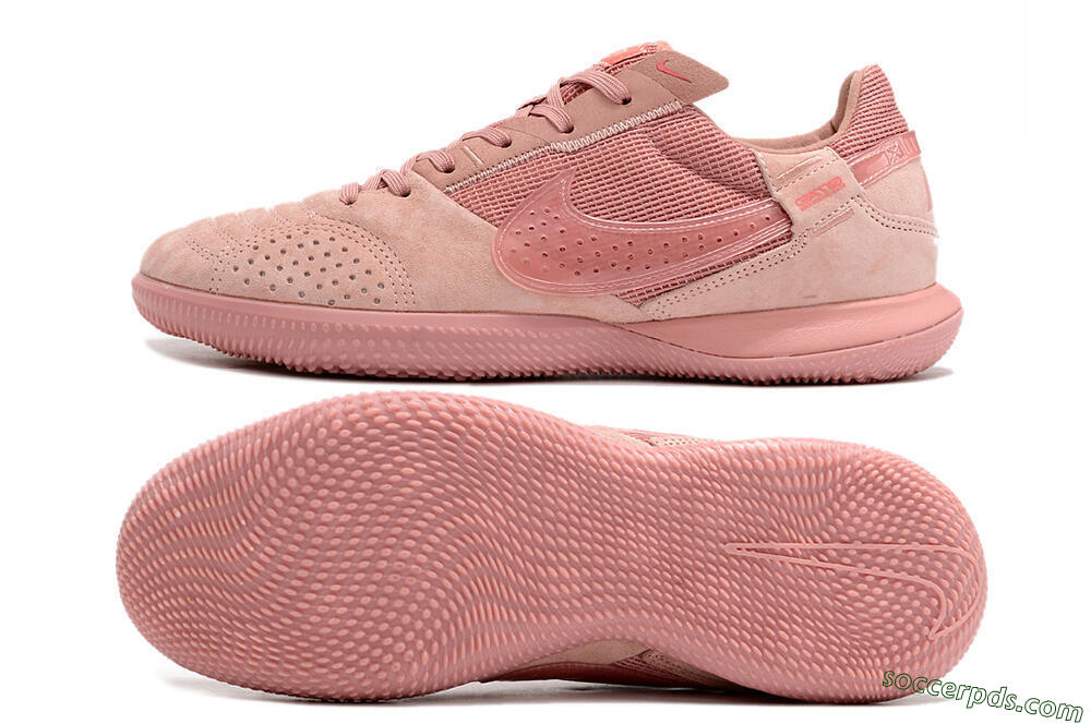 Nike Street Gato IC Low-Tops Football Shoes - Pink/Pink/Pink 0