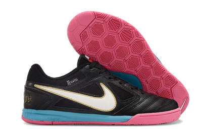 Supre x Nike SB Gato IC Low-Tops Football Shoes - Black/White/Blue/Pink