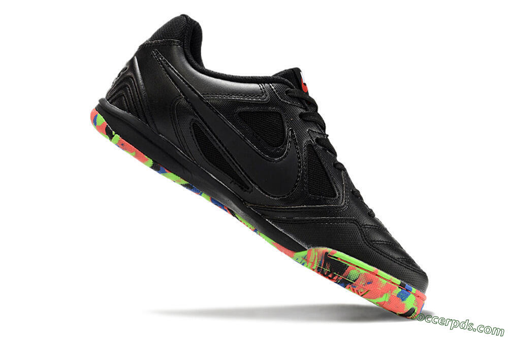 Supre x Nike SB Gato IC Low-Tops Football Shoes - Black/Red/Blue 4