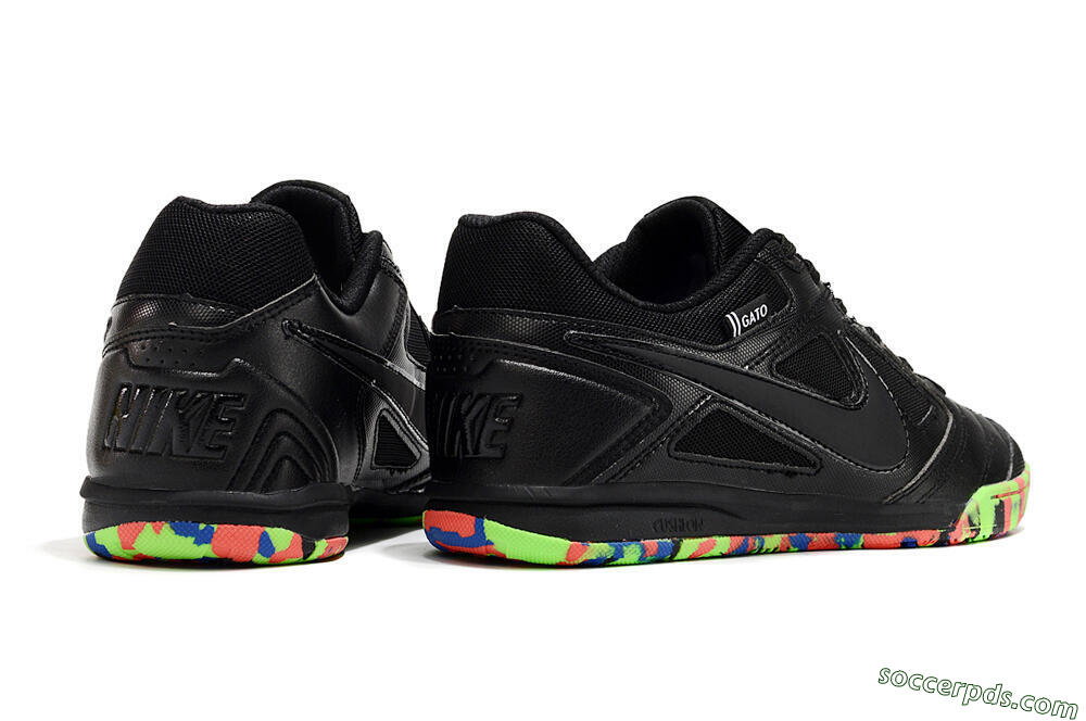 Supre x Nike SB Gato IC Low-Tops Football Shoes - Black/Red/Blue 6